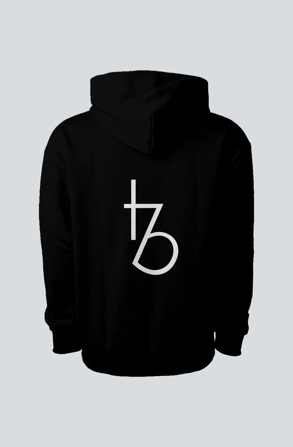 Black Pullover Hooded Sweatshirt