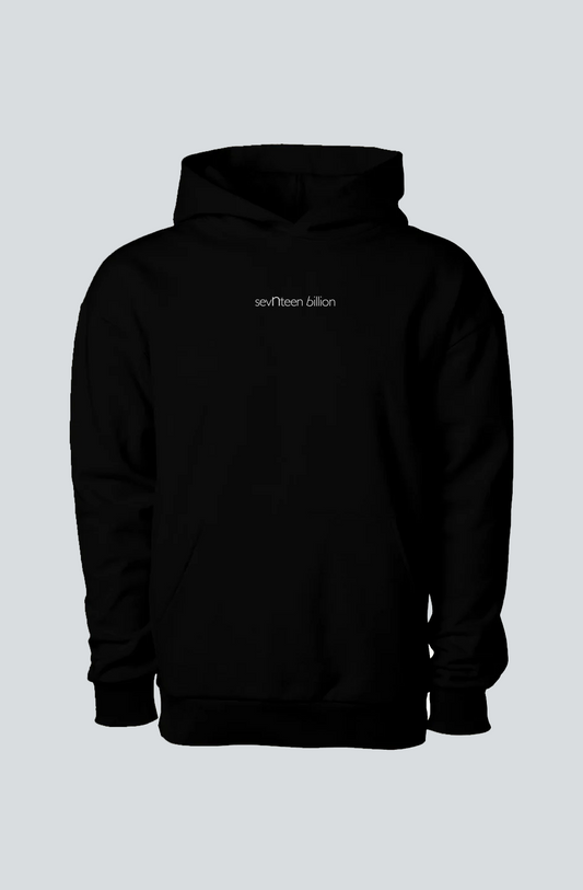 Black Pullover Hooded Sweatshirt