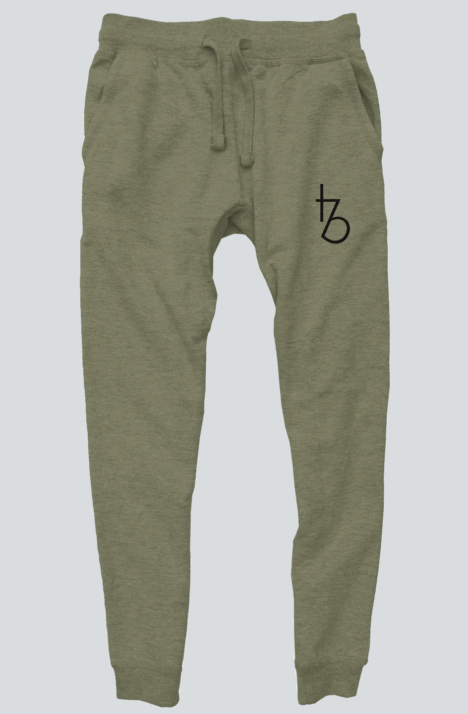 Black On Military Green Joggers