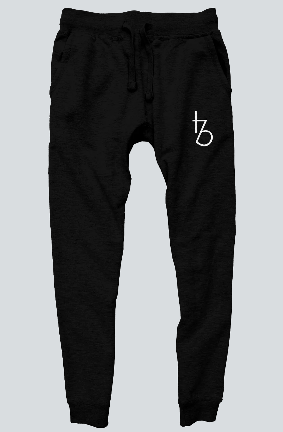 White On Black Joggers