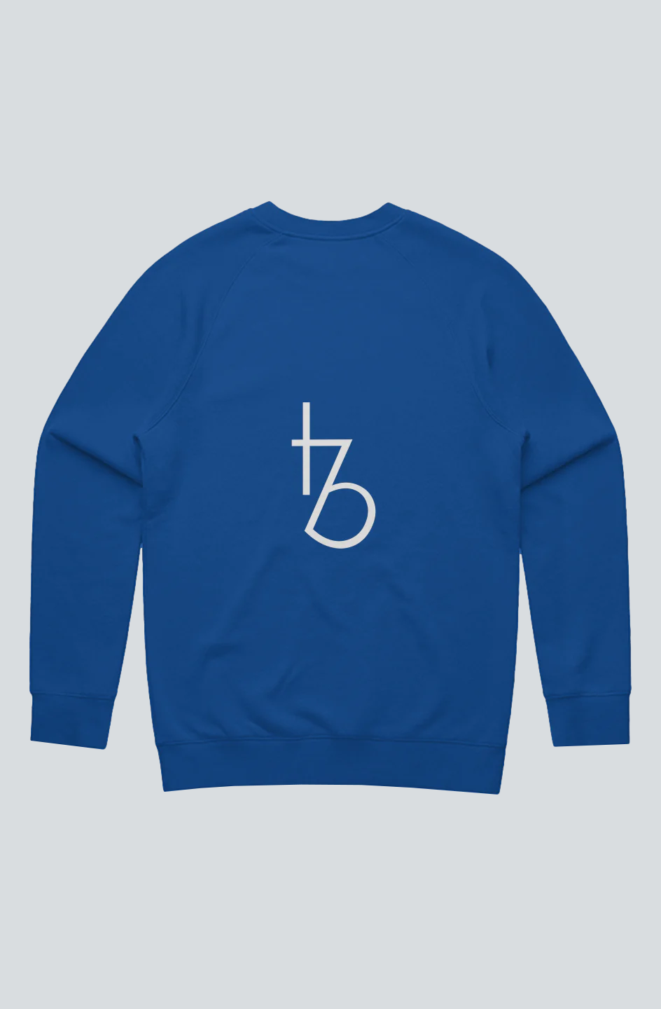 Blue Mens Crew Sweater