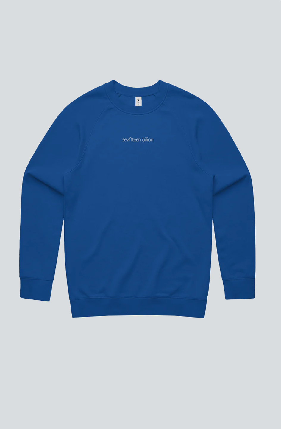 Blue Mens Crew Sweater